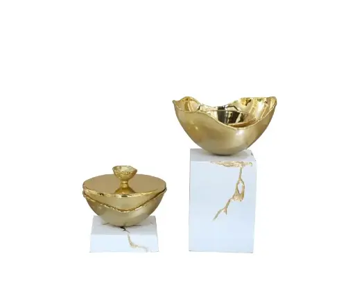 Crack Madkhan and Oud Bowl Set  (White)