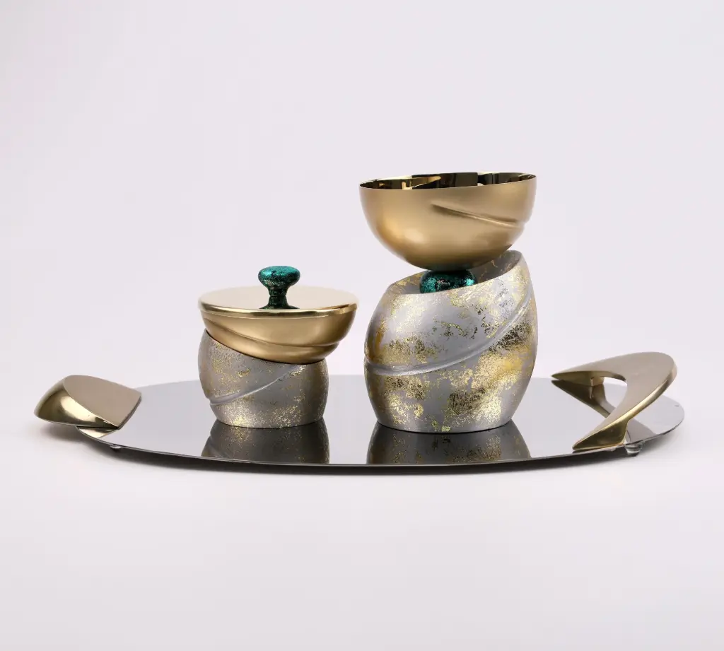 Groove Madkhan and Oud Bowl Set With Tray