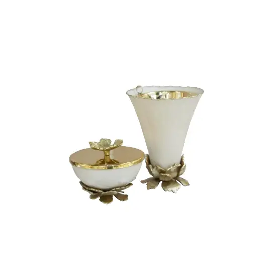 Hibiscus Madkhan and Oud Bowl  Set (Beige)