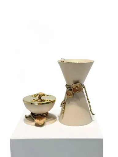 Rope Beads Madkhan and Oud Bowl Set