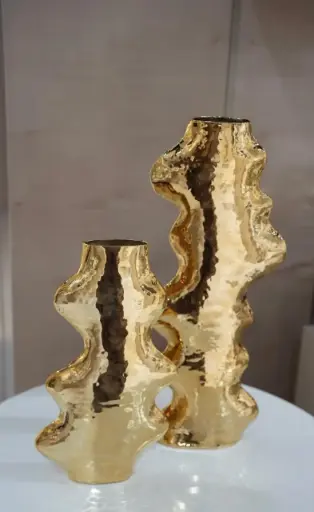 Reflections Vase  (Small, Gold)