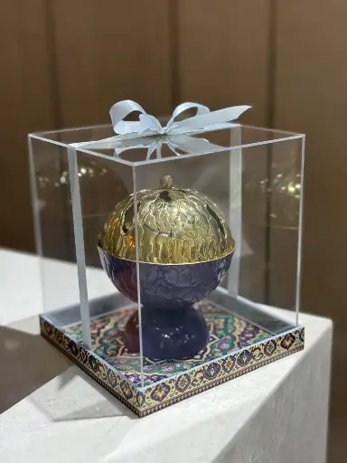 Flame Madkhan With Acrylic box (dark purple)