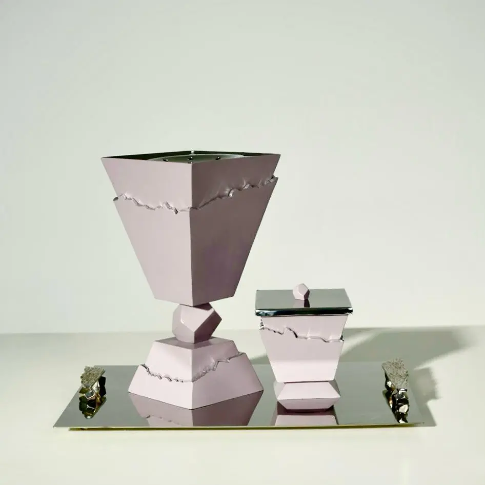 Classic Madkhan and Oud BowlSet With Tray Lavander