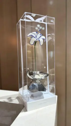 Hexagon burner with flower +gift set  