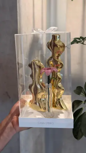 Candle Holder Gold gift box
