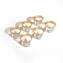 Gold Rim Coffee Cup Set