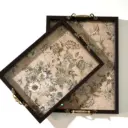 Floral Embroidered Tray