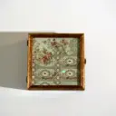 Mint Embroidered Square box