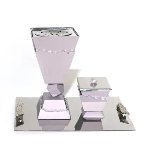 Classic Madkhan and Oud BowlSet With Tray (Gray)