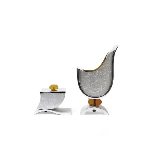 Deco Madkhan and Oud Bowl Set  (Light Amber)