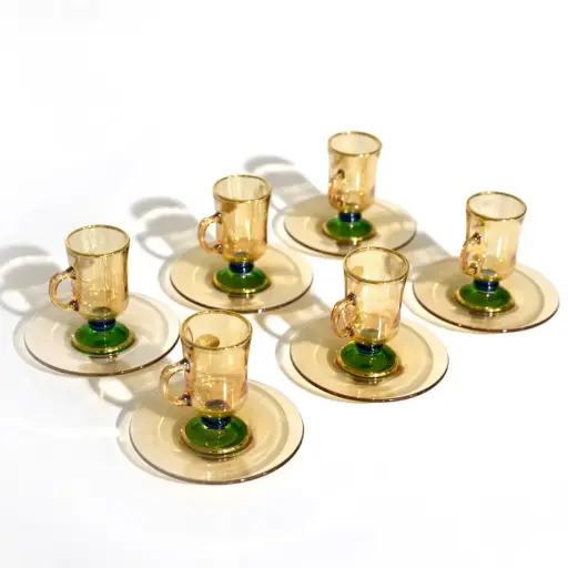 Aurora Tea Cup Set (Emerald)