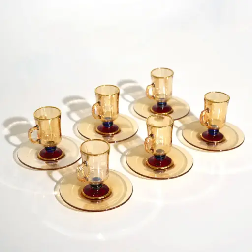Aurora Tea Cup Set (Ruby)